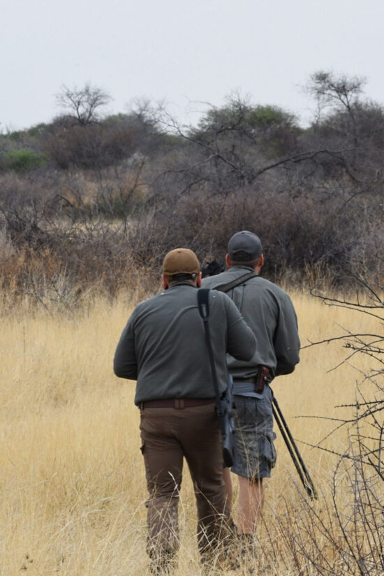 Pirschjagd zu Fuß durch die namibische Buschlandschaft